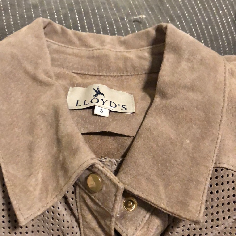 Long Gray Leather Jacket - image 2